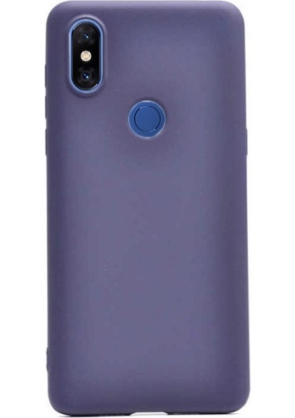 Xiaomi Mi Mix 3 Kılıf Premier Silikon Esnek Koruma + Nano Glass Lacivert