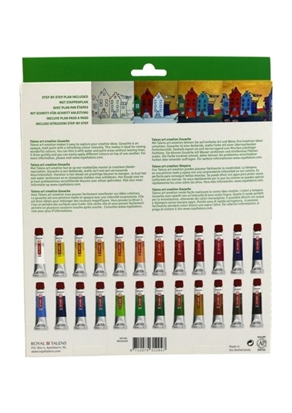 24 Renk Guaj Boya Tüp 12 Ml Rt9021624M