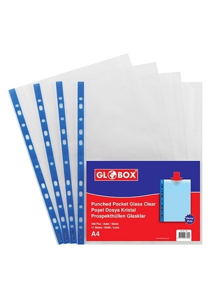 6793 Kristal Poşet Dosya 100 Lü