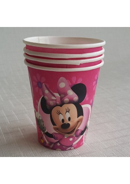 Parti Feneri Minnie Mouse Bardak 8 Adet 200cc