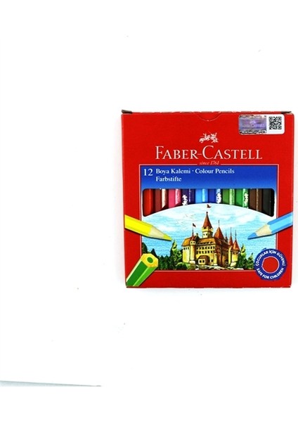 12 Renk Kuru Boya Kalemi 1/2 Boy 1116412