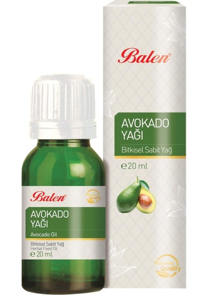 Avokado Yağı 20 ml (%100 Saf)