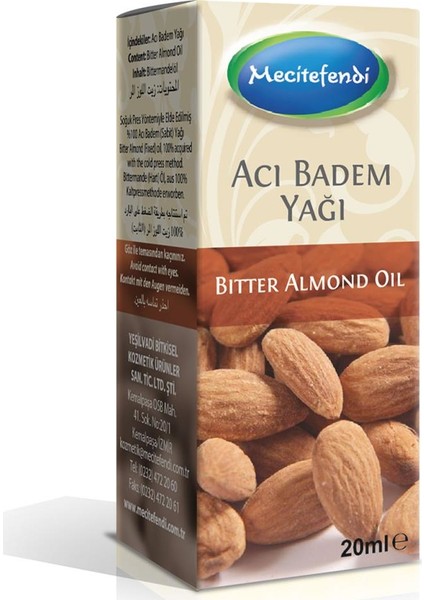 Acıbadem Yağı 20 ml - (%100 Saf Yağ) - Soğuk Pres