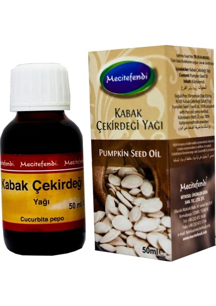Soğuk Pres Kabak Çekirdeği Yağı 50 ml (%100 Saf)