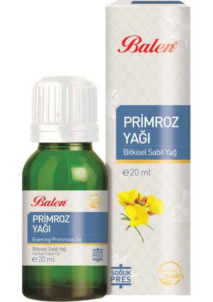 Primroz (Çuha Çiçeği) Yağı 20 ml (%100 Saf Soğuk Pres)