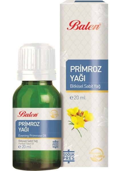 Primroz (Çuha Çiçeği) Yağı 20 ml (%100 Saf Soğuk Pres)