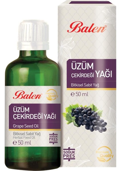 Üzüm Çekirdeği Yağı 50 ml (%100 Saf Soğuk Pres)