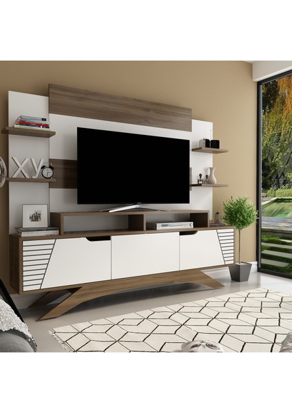 Decoroti̇ka Deparo Tv Ünitesi Beyaz Ceviz fiyatları