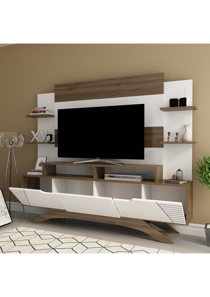 Decoroti̇ka Deparo Tv Ünitesi Beyaz Ceviz modelleri