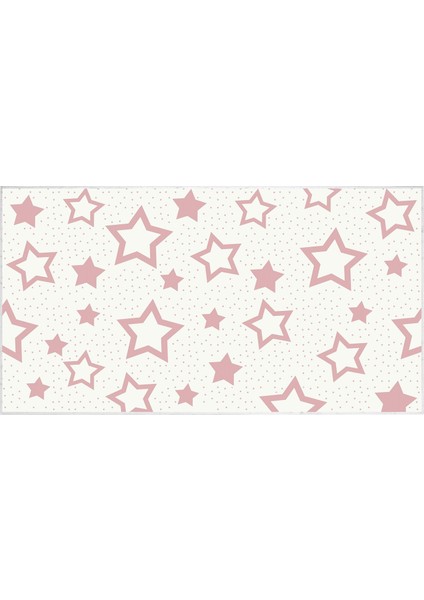 Antialerjik Kaymaz Taban Yıkanabilir Çocuk Odası Halısı 2123 Pudra 2 80X120 cm