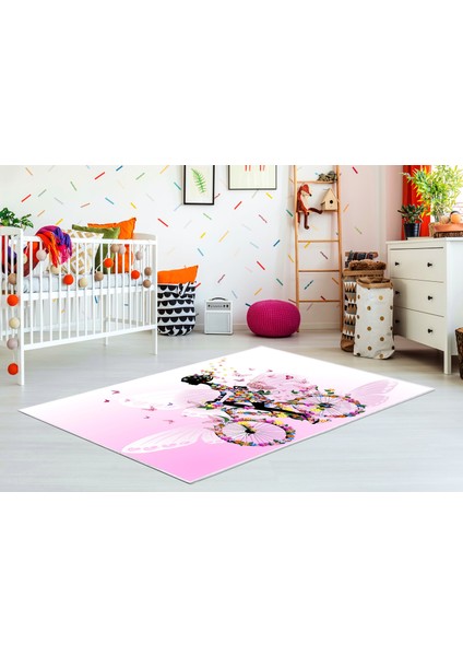 Antialerjik Kaymaz Taban Yıkanabilir Çocuk Odası Halısı 501 80X120 cm