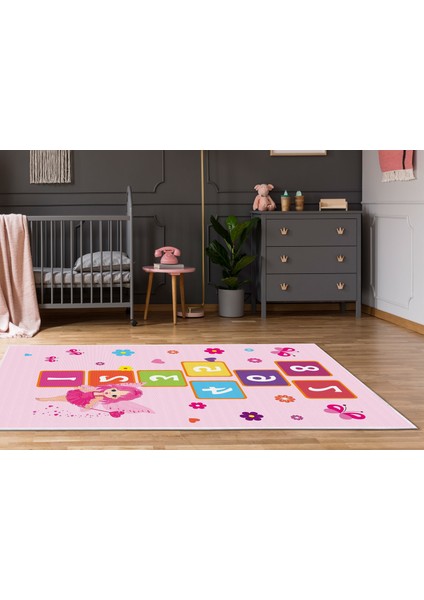 Antialerjik Kaymaz Taban Yıkanabilir Çocuk Odası Halısı 507 80X120 cm