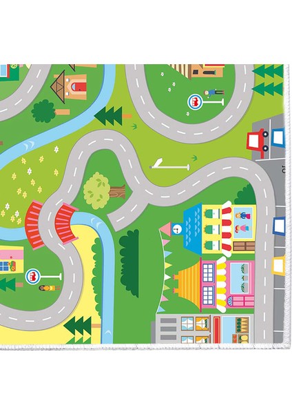 Antialerjik Kaymaz Taban Yıkanabilir Çocuk Odası Halısı 509 80X120 cm fırsatları