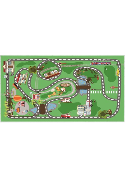 Antialerjik Kaymaz Taban Yıkanabilir Çocuk Odası Halısı 511 80X120 cm fiyatları