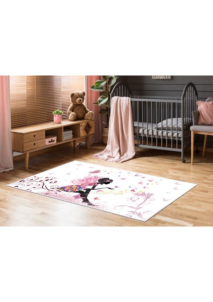 Antialerjik Kaymaz Taban Yıkanabilir Çocuk Odası Halısı 524 80X120 cm