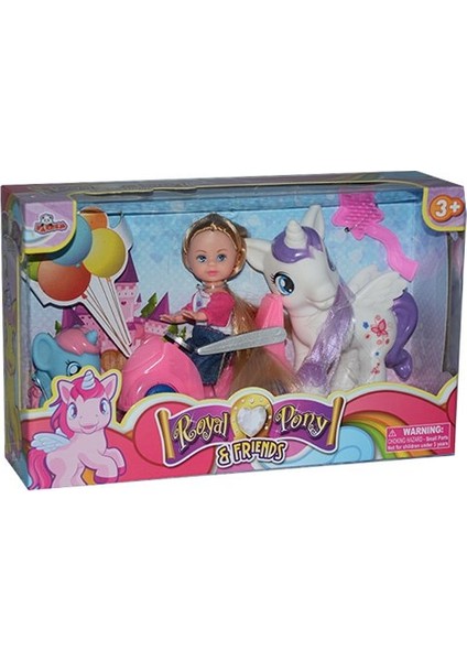 Vardem 87165WG KUT. ARABALI 2 SEVİMLİ ATLI BEBEK