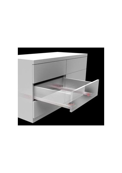 Smart Slide Tek Açılım Frenli Ray 400 Mm