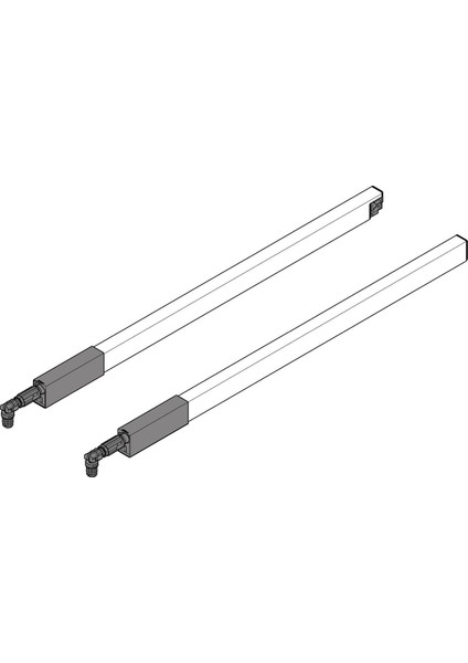 Tandembox Antaro Çekmece Rayı Bordürlü Gri 40 Cm