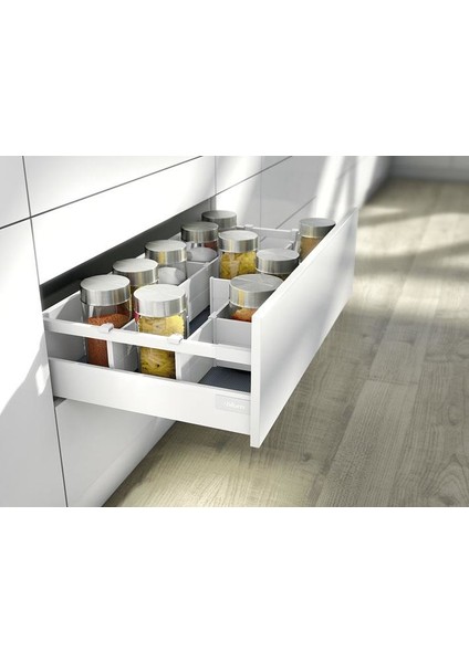 Tandembox Antaro Çekmece Rayı Bordürlü Gri 40 Cm