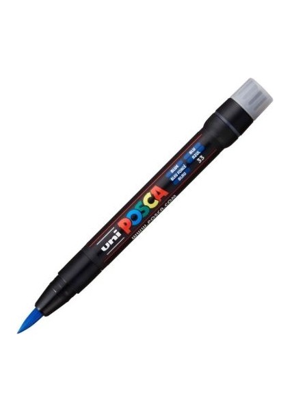 Uni Posca Pcf-350 Boyama Markörü 1-10 Mm Fırça Uç Mavi Renk