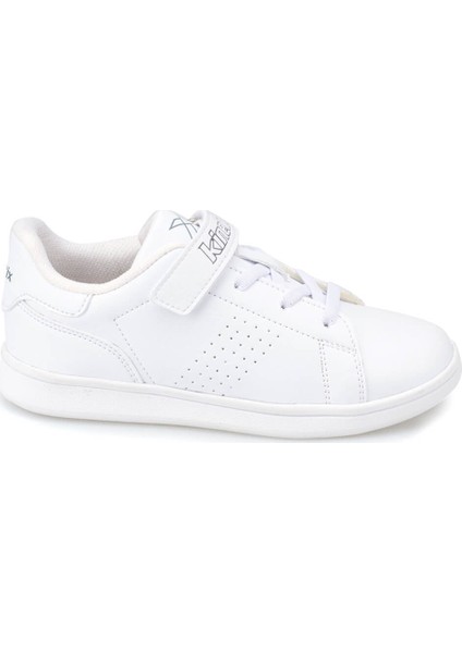 Plain J Beyaz - Açık Gri Erkek Çocuk Sneaker Ayakkabı