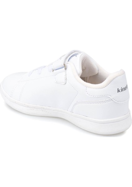 Plain J Beyaz - Açık Gri Erkek Çocuk Sneaker Ayakkabı