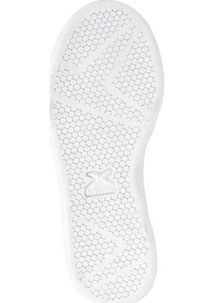 Plain J Beyaz - Açık Gri Erkek Çocuk Sneaker Ayakkabı