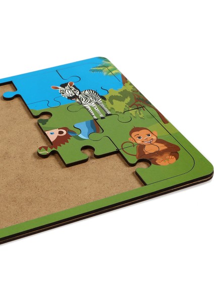 Safari 24 Parça Ahşap Puzzle