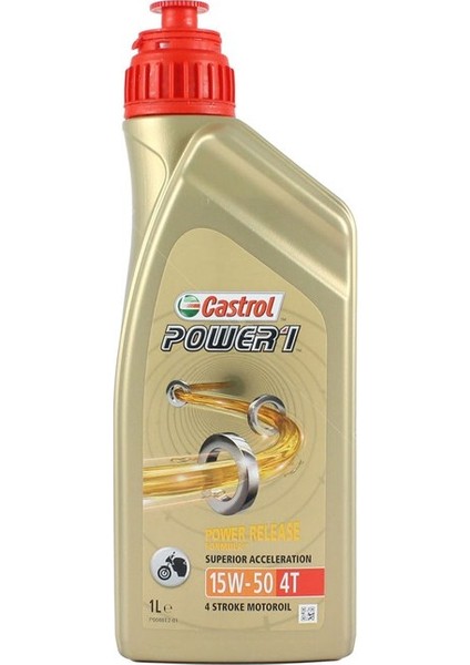 Power 1 4T 15w50 Motosiklet Yağı 1lt