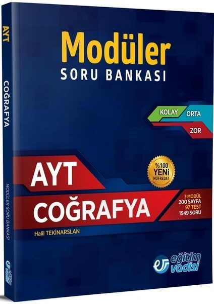 Eğitim Vadisi Yayınları AYT Coğrafya Soru Bankası