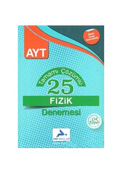 AYT Tamamı Çözümlü 25 Fizik Denemesi