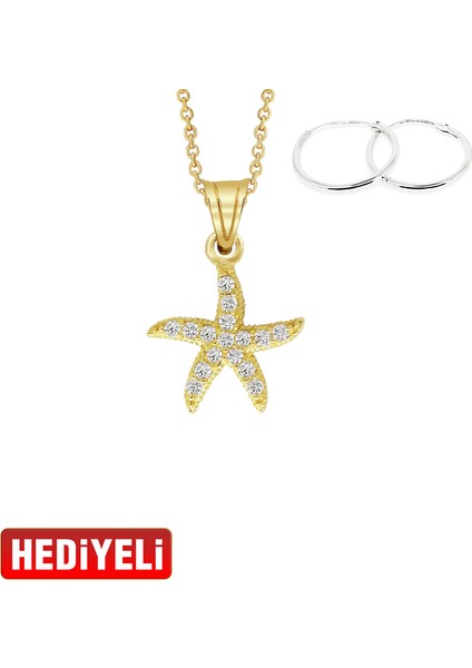 Deniz Yıldızı Altın Kolye Ucu As1429Gkl