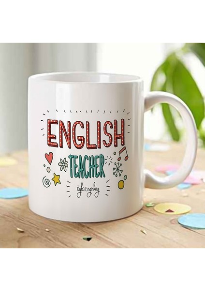 TrendBox Kişiye Özel English Teacher Kupa Bardak