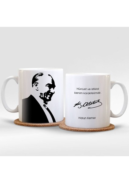 TrendBox Kişiye Özel Atatürk Kupa Bardak 6