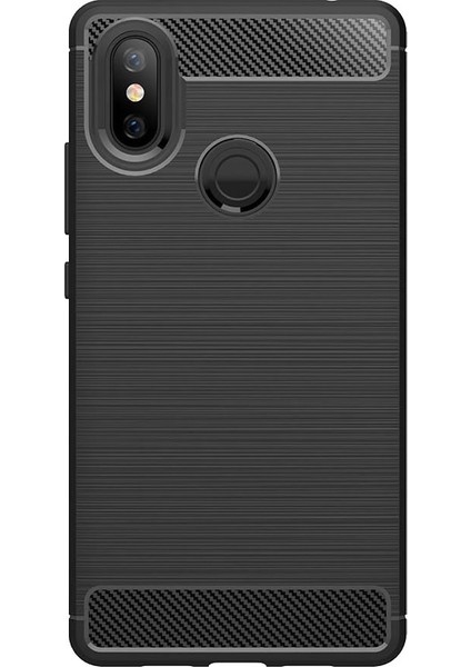 Xiaomi Mi8 SE Brushed Carbon Fiber Silikon Kılıf