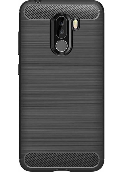 Xiaomi Pocophone F1 Brushed Carbon Fiber Silikon Kılıf