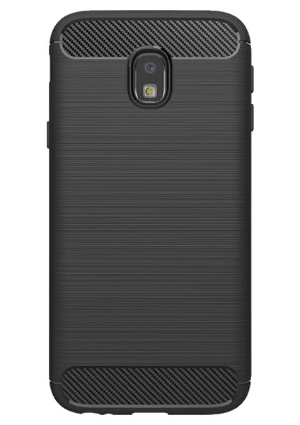 Samsung Galaxy J5 Pro 2018 Brushed Carbon Fiber Silikon Kılıf