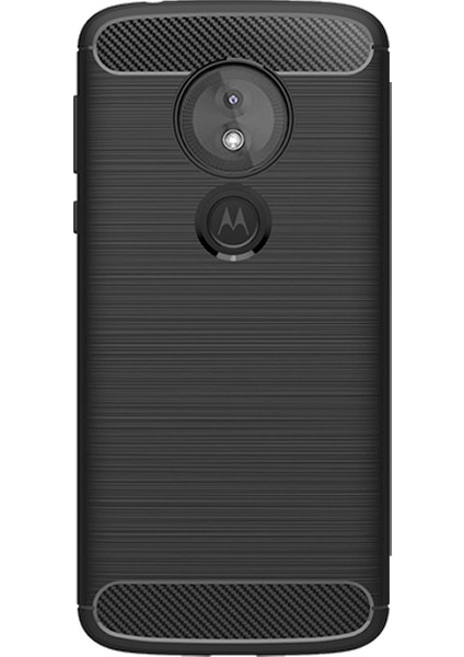 Motorola E5 Brushed Carbon Fiber Silikon Kılıf