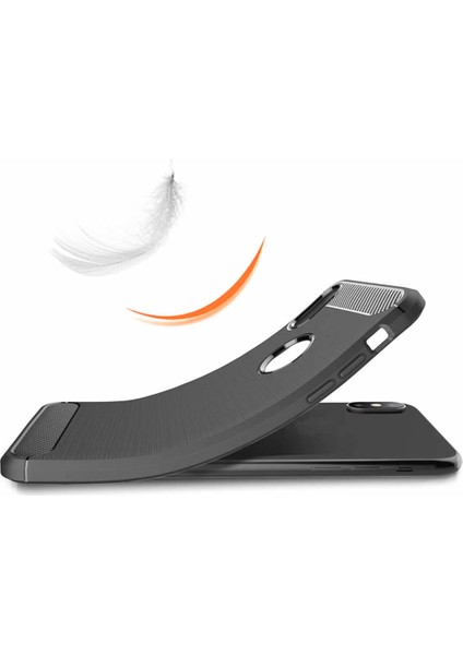 Motorola Z3 Play Brushed Carbon Fiber Silikon Kılıf