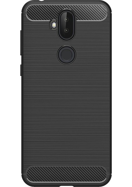 Zenfone 5 Lite ZC600KL Brushed Carbon Fiber Silikon Kılıf