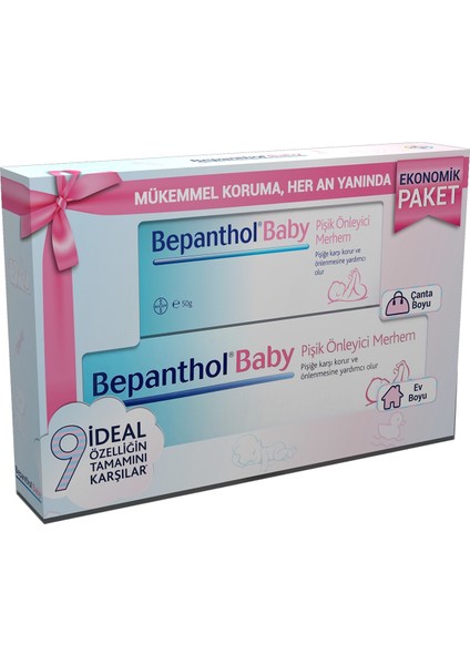 Baby Pişik Önleyici Bakım Kremi 100 + 50 gr Combo Avantaj Paketi