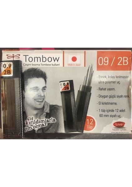 Tombow 09-2B Kalem Ucu 12Li
