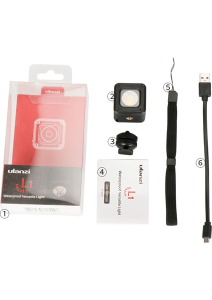 L1 Süper Mini Şarjlı Led Işık