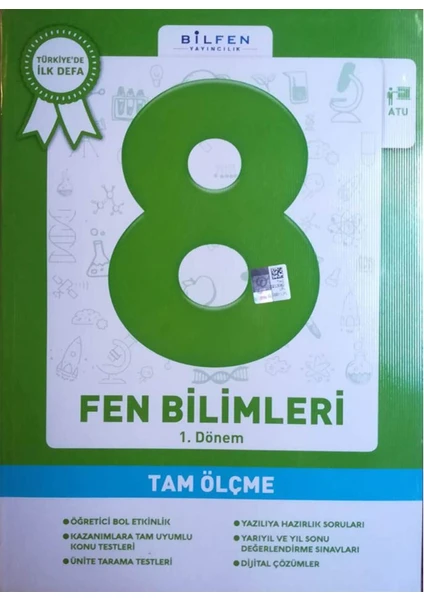 Bilfen Yayınları 8 Sınıf Fen Bilimleri Tam Ölçme