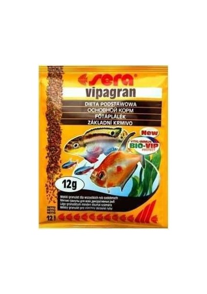 Vipagran Balık Yemi 12 gr