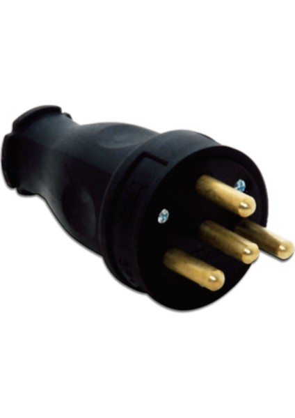 3X25A - Kauçuk Düz Fiş ( 3104-301-0300)