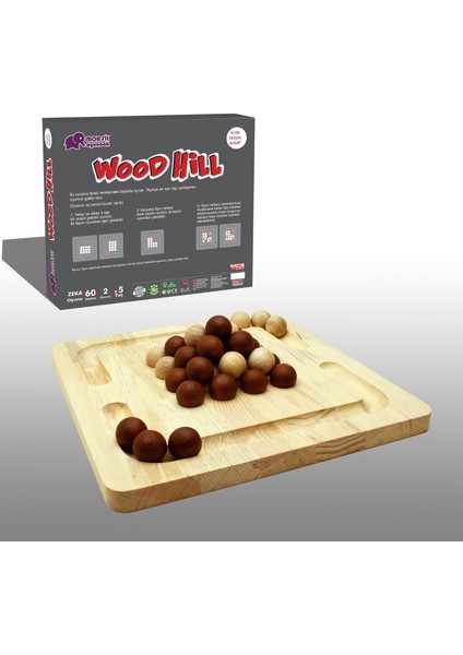 Wood Hill Ahşap Piramit Zeka Oyunu