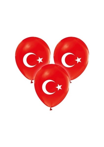 Balon Ayyıldız Baskılı 16 Adet