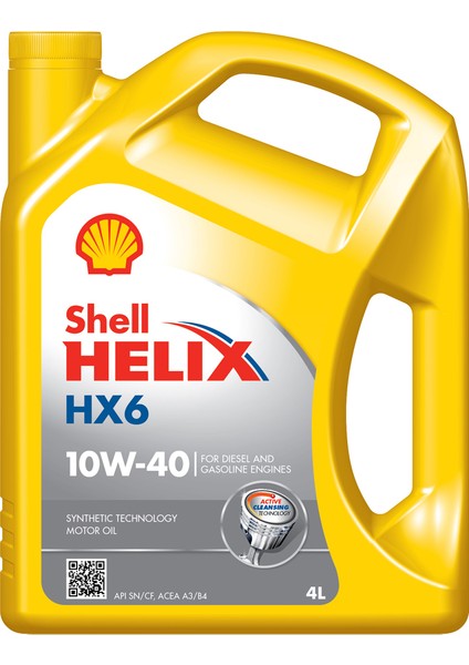 Helix HX6 10W-40 4 Litre Motor Yağı (Üretim Yılı: 2024)