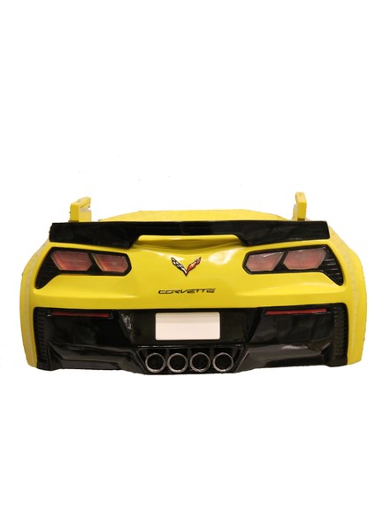 Sarı Spor Araba Arka Dekor